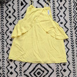 Yellow strappy top